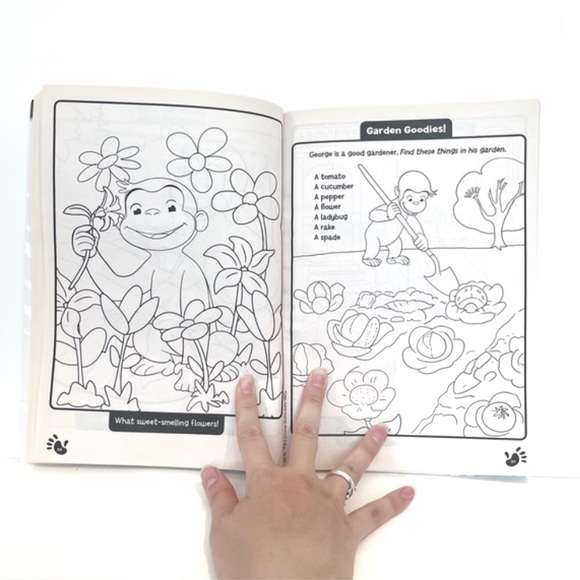 Curious George Activity and Colouring Book Monkey See Monkey Do Simon Scribbles - Picture 2 of 8